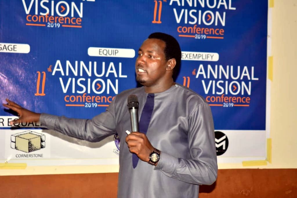 A speaker at the 2019 Annual Vision Conference
